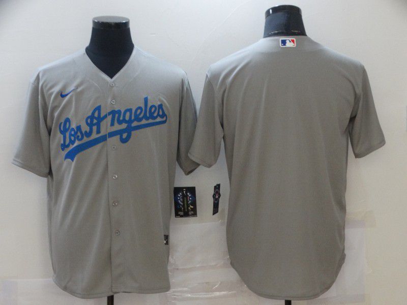Men Los Angeles Dodgers Blank Grey Game Nike MLB Jerseys->los angeles dodgers->MLB Jersey